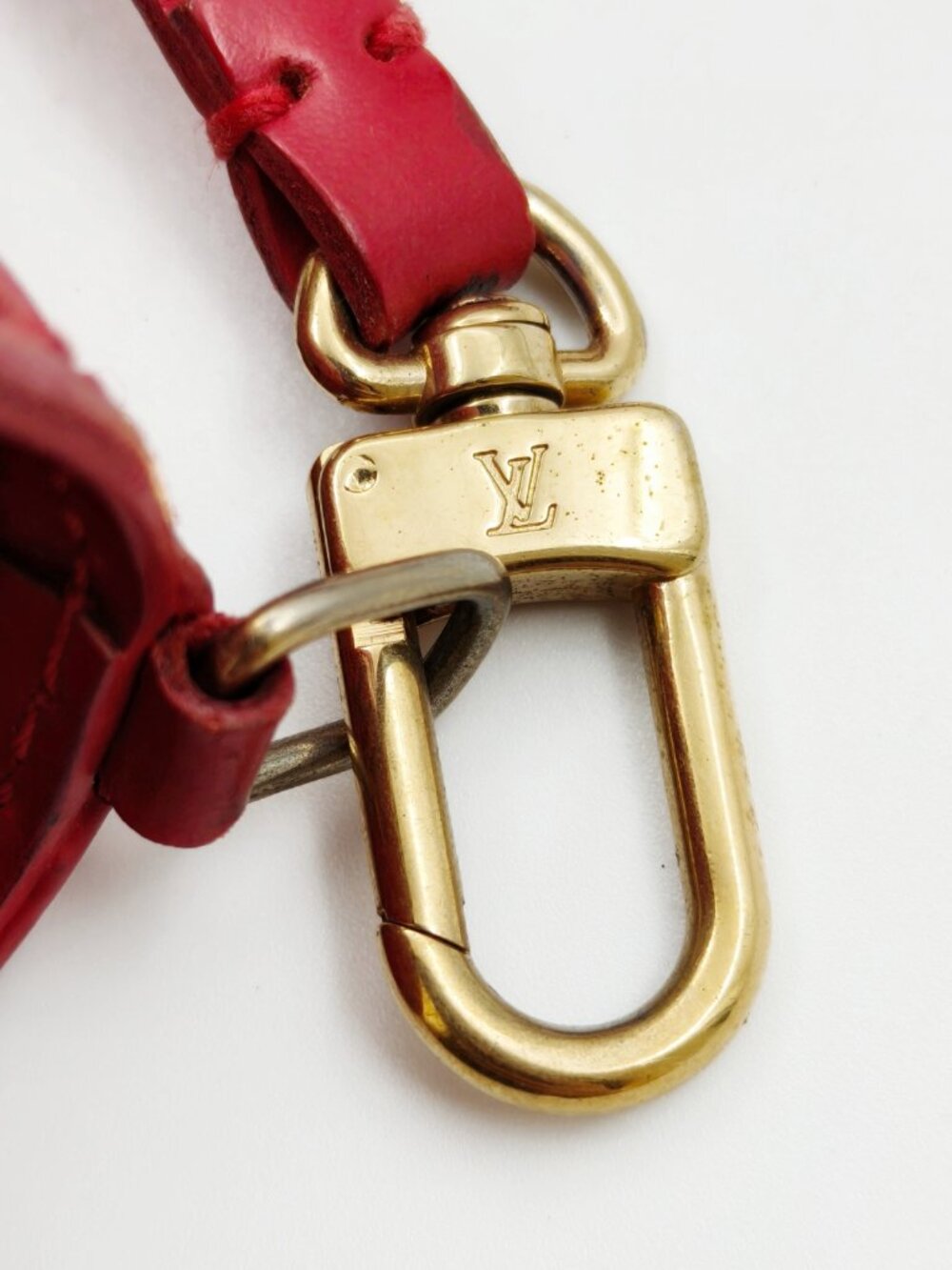 Louis Vuitton Epi Soufflot Red Leather Barrel Shoulder Bag w/ Pochette France - Picture 9 of 12